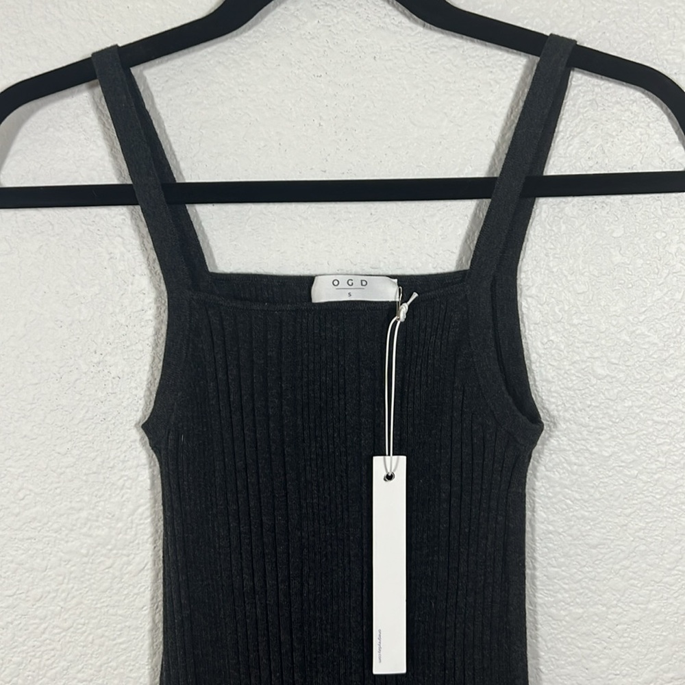 Revolve One Grey Day Freya Midi Dress in Asphalt Cotton Cashmere Blend Small - Picture 3 of 8